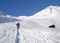 Gita sci alpinistica in Val Casies nell'area di vacanze Plan de Coroens