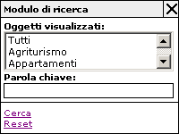 Modulo di ricerca