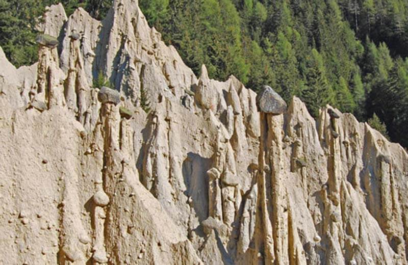 Die Erdpyramiden in Percha - ein Naturschauspiel