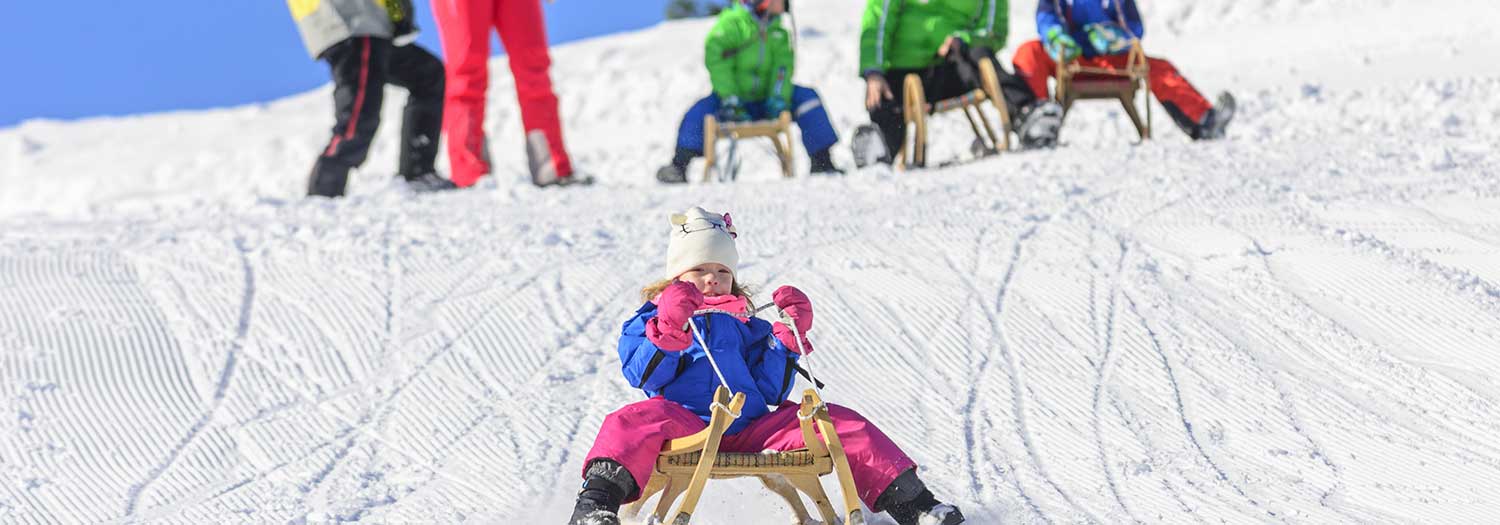 Rodeln auf dem Skigebiet Haunold