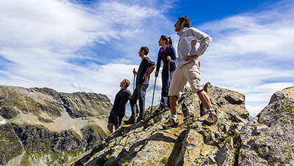 sicheres bergwandern