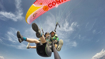 volo in parapendio