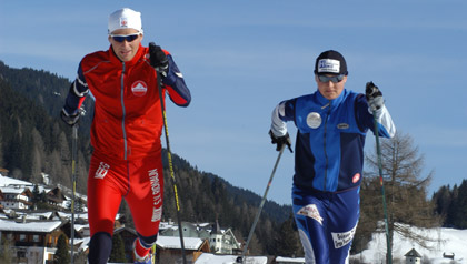 sci fondo donna uomo