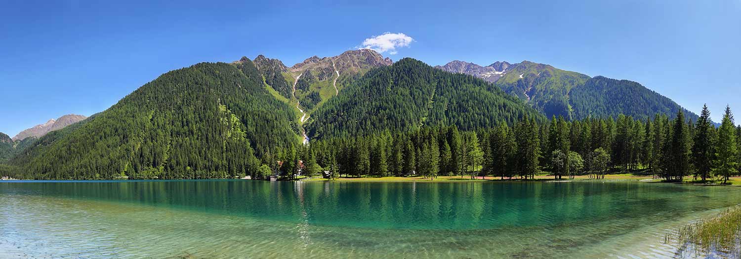 Lago d'Anterselva nella regione turistica Val Pusteria
