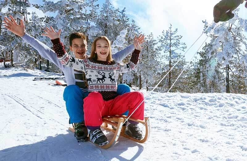 Slittare in Val Pusteria