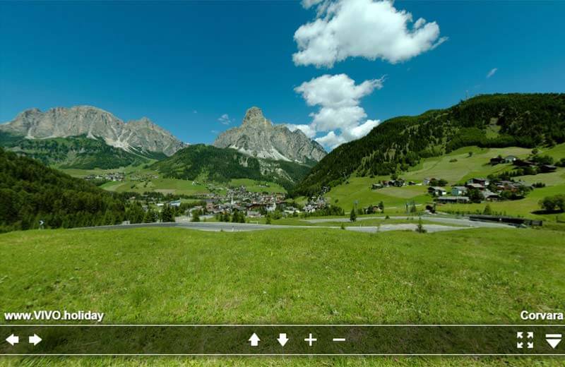 Una panoramica di Corvara