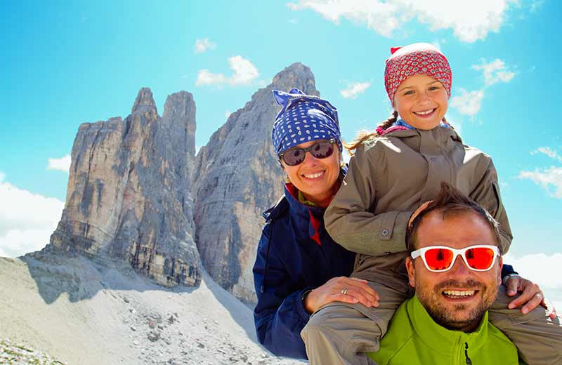Escursione in famiglia alle Tre Cime